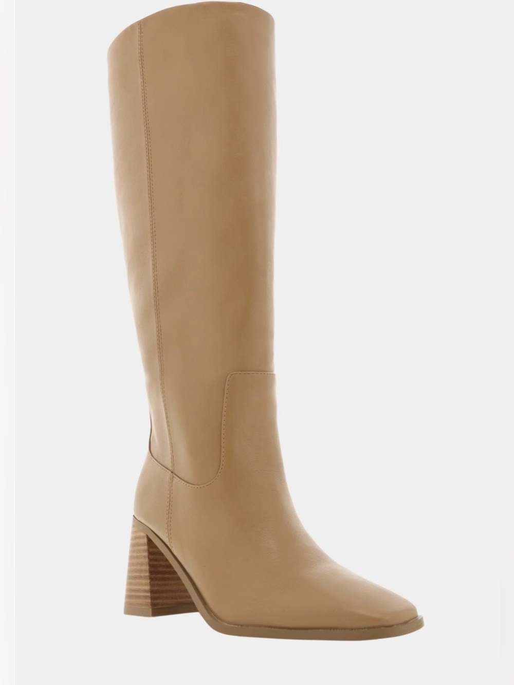 Billini Tan Over-the-Knee Block Heel Boots Size 7 - Picture 2 of 16